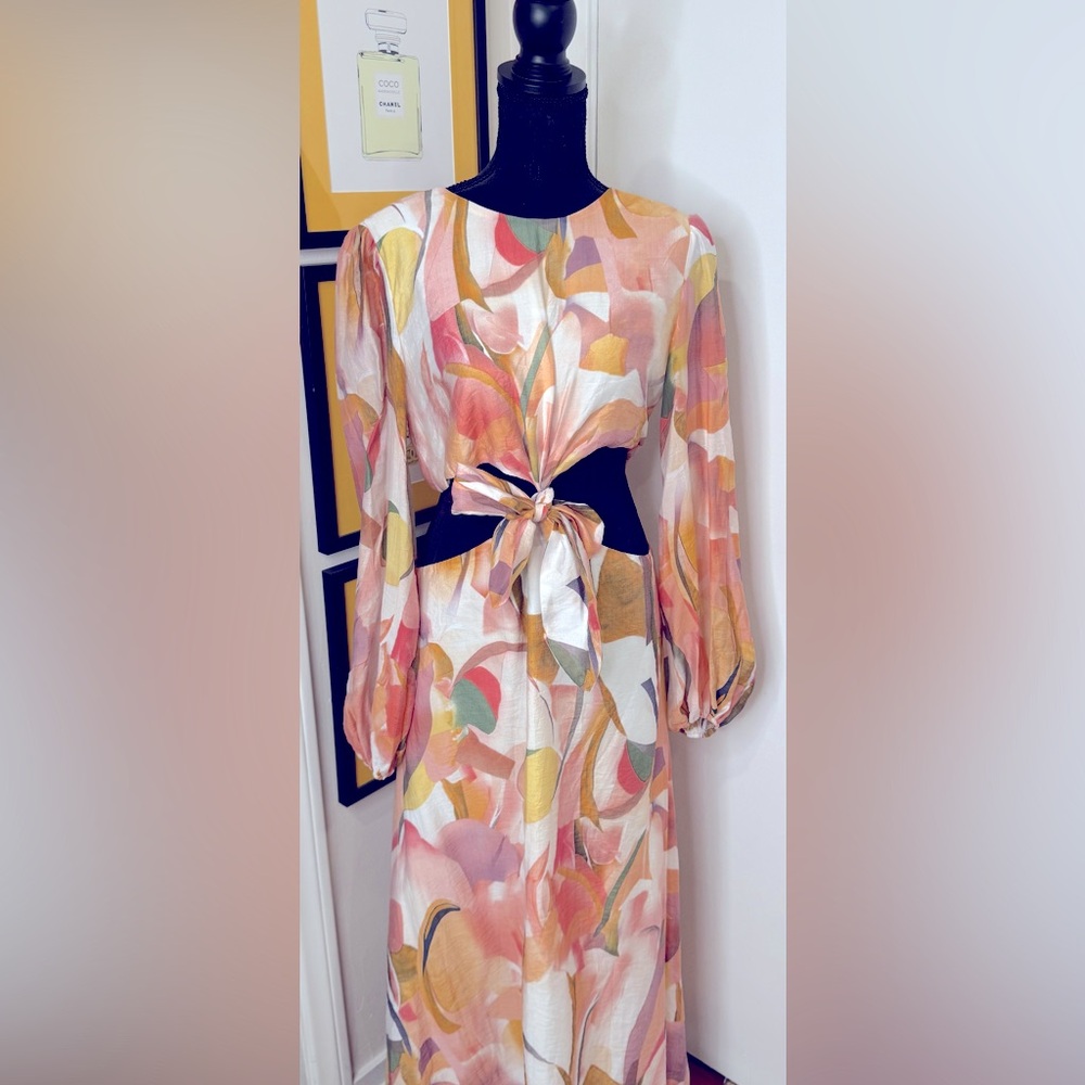 Petal and Pup Floral Cutout Maxi Dress Size Large